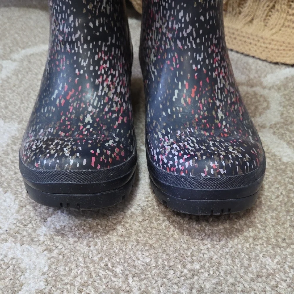 Joules 'Welly Print' Adjustable Tall Rain Boots - Size 8